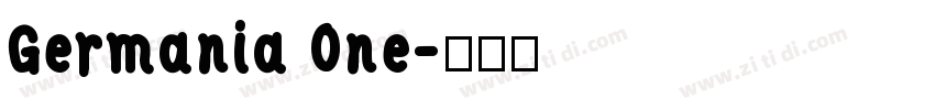 Germania One字体转换